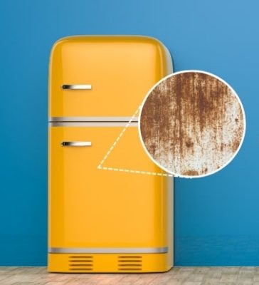 Mẹo xử lý tủ lạnh bị rỉ sét lại như mới