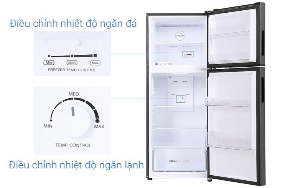 Cách điều chỉnh nhiệt độ tủ lạnh Aqua 2 cánh