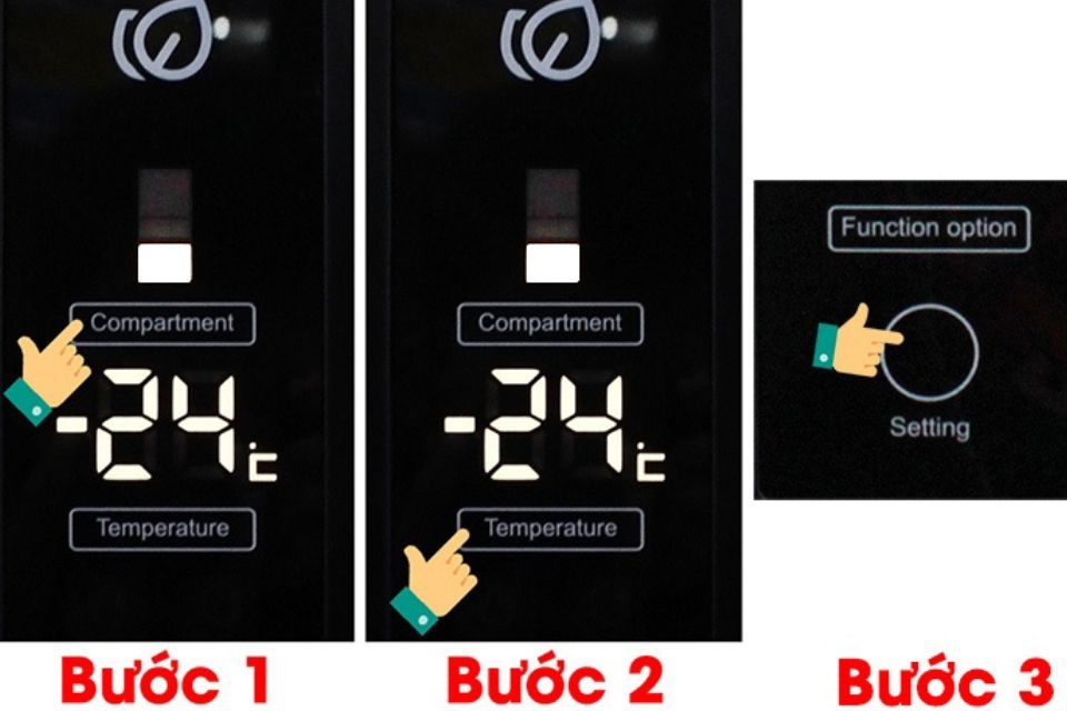 Cách điều chỉnh nhiệt độ tủ lạnh Aqua 2 cánh