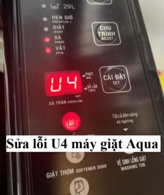 Lỗi U4 máy giặt Aqua: Nguyên nhân và Cách sửa tại nhà