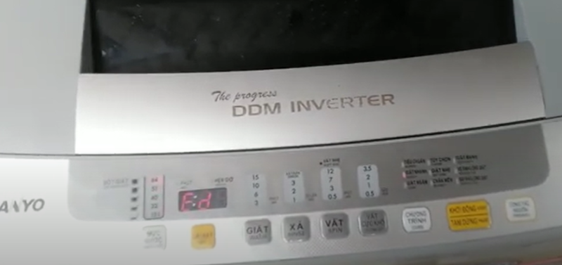 Máy Giặt Sanyo Báo Lỗi ED Là Lỗi Gì?