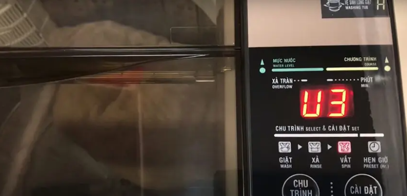 Lỗi U3 máy giặt Aqua là gì?