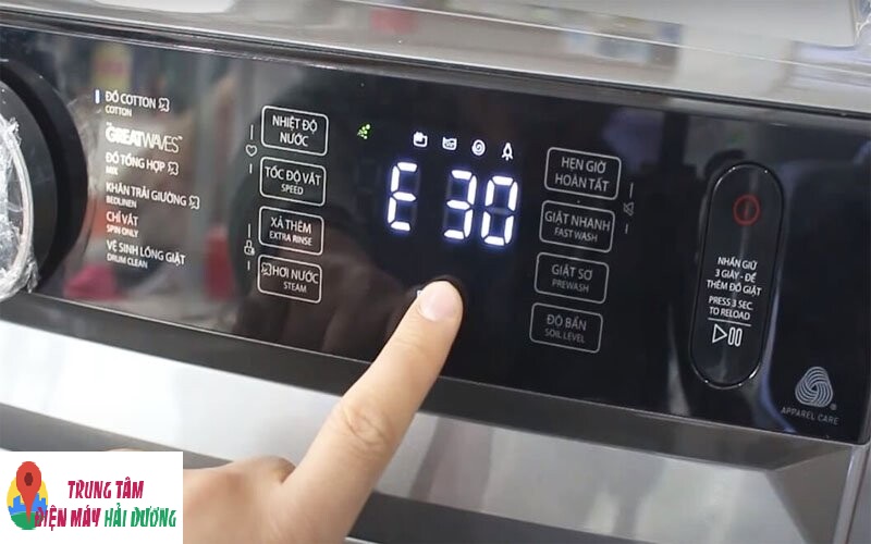 Lỗi E30 máy giặt Toshiba là gì?