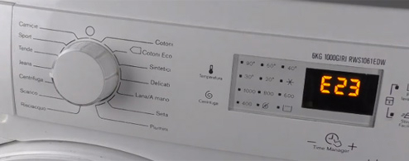 Dấu hiệu nhận biết lỗi E23