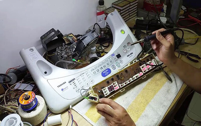 Lỗi E9 máy giặt Toshiba