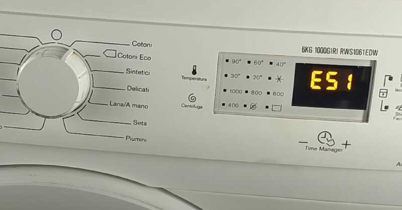 Máy giặt Electrolux lỗi E51