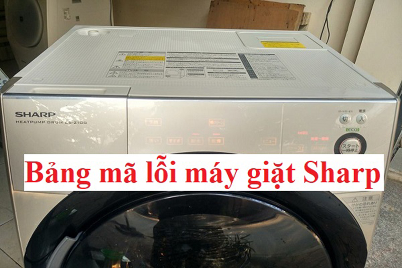 các mã lỗi máy giặt Sharp