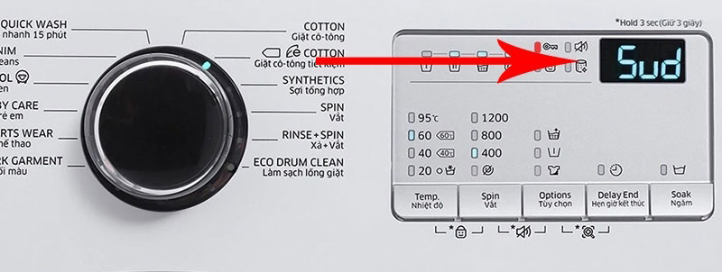 lỗi 5ud máy giặt samsung
